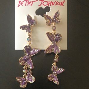 Betsey Johnson earrings brand new in excellent condition.